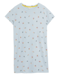 Cotton Rich Floral Short Nightdress