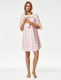 Pure Cotton Checked Nightshirt