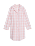 Pure Cotton Checked Nightshirt