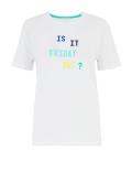 Cotton Is It Friday Yet Slogan Pyjama Top