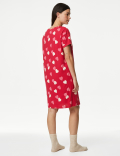 Pure Cotton Heart Print Nightdress