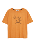 Cotton One of a Kind Slogan Pyjama Top