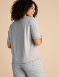 Cotton More Love Slogan Pyjama Top