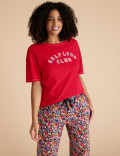 Pure Cotton Self Love Slogan Pyjama Top