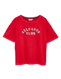 Pure Cotton Self Love Slogan Pyjama Top