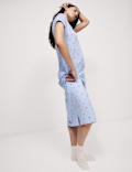 COTTON MODAL KISSES LONG NIGHTDRESS