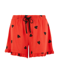 Heart Print Pyjama Shorts