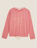 Cotton Worry Less Printed Pyjama Top