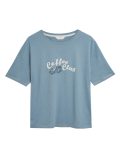 Cotton Coffee Club Pyjama Top