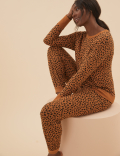 Cosy Knit Lounge Cheetah Sweatshirt