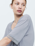 Lace Detail Mini Nightdress