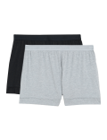 2 Pack Cotton Modal Pyjama Shorts