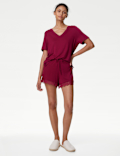 Body Soft&trade; Lace Trim Shorts