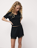 Body Soft&trade; Lace Trim Pyjama Shorts