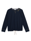 Cotton Star Embroidery Pyjama Top