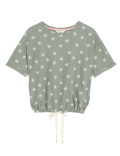 Cotton Blend Waffle Pyjama Top