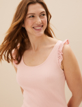 Cotton Rich Ribbed Vest