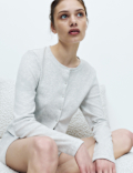 Cotton Rich Ribbed Pyjama Shorts