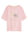 Pure Cotton Palm Tree Pyjama Top