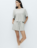 Modal Rich Ribbed Shorts