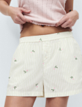 Pure Cotton Radish Printed Pyjama Shorts