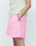Pure Cotton Striped Pyjama Shorts