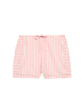 Pure Cotton Cambric Striped Pyjama Shorts