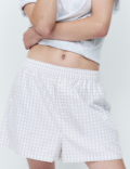 2 Pack Pure Cotton Striped Pyjama Shorts