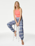 Cotton Rich Rib Lounge Crop Top