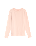 Cotton Rich Rib Pointelle Lounge Top