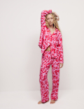Cotton Blend Lobster Print Pyjama Top