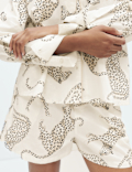 Pure Cotton Animal Print Pyjama Top