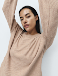 Ribbed Crew Neck Long Sleeve Pyjama Top