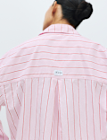 Pure Cotton Poplin Striped Pyjama Top