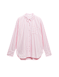 Pure Cotton Poplin Striped Pyjama Top