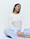 Cool Comfort&trade; Cotton Modal Rib Pyjama Top