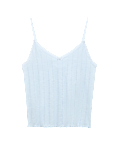 Slub Pointelle Lace Cami Pyjama Top