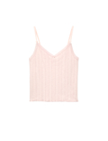 Slub Pointelle Lace Cami Pyjama Top