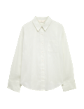 Pure Cotton Striped Collared Pyjama Shirt