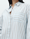 Pure Cotton Striped Pyjama Shirt