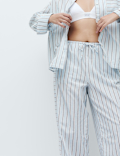 Pure Cotton Striped Pyjama Shirt
