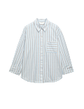 Pure Cotton Striped Pyjama Shirt