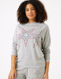 Star Print Lounge Set