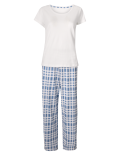 Pure Cotton Checked Pyjama Set