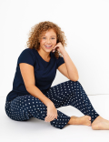 Pure Cotton Star Print Pyjama Set