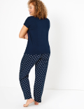 Pure Cotton Star Print Pyjama Set