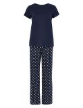 Pure Cotton Star Print Pyjama Set
