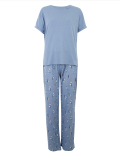 Cotton Owl Print Short Sleeve Pyjama Set