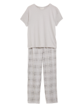 Pure Cotton Checked Pyjama Set