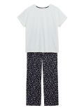 Pure Cotton Floral Print Pyjama Set